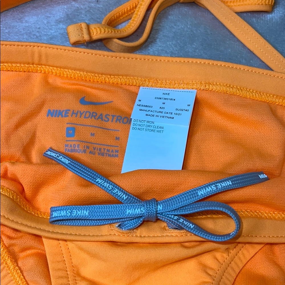 NWT NIKE HYDRASTRONG Women's Vibrant Orange Bikini Set - Picture 5 of 7
